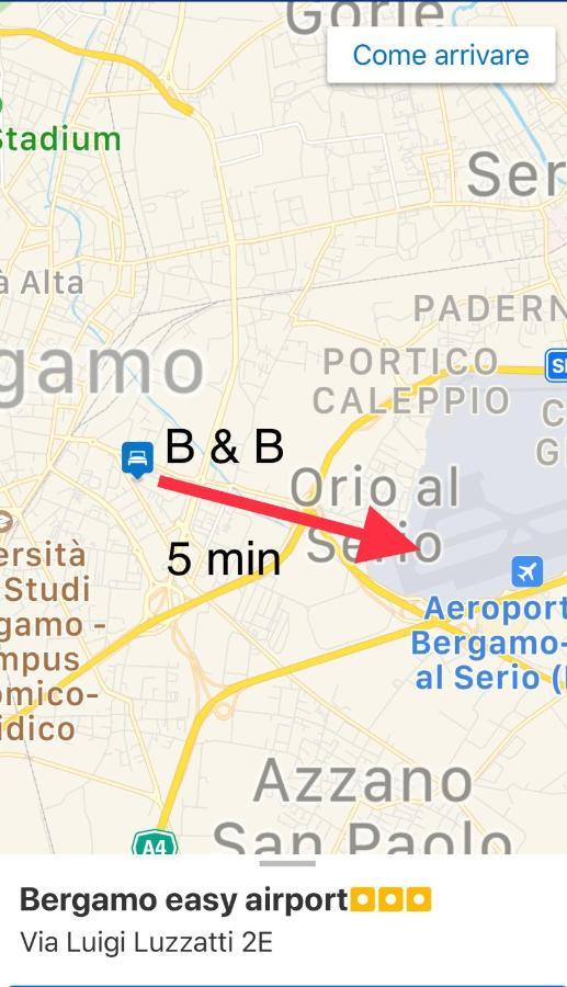 Apartament Bergamo Easy Airport Sleep&Fly Parking Zewnętrze zdjęcie